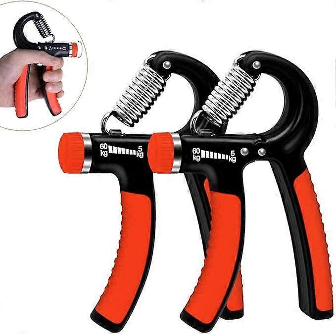 Hand Trainer, Set Of 2 Hand Training Device 5-60kg Adjustable Resistance Range Forearm Strength Trai