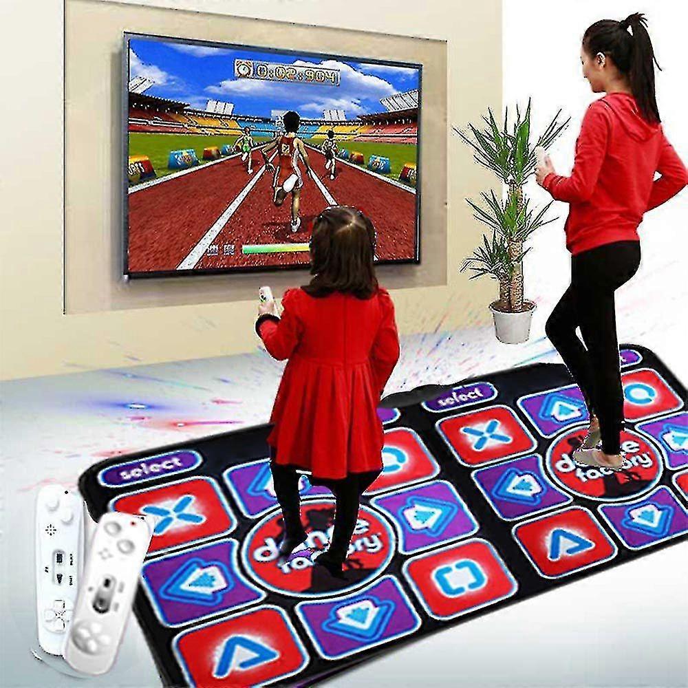multi-function double user dance mat wired dance mat game with 2 remote control