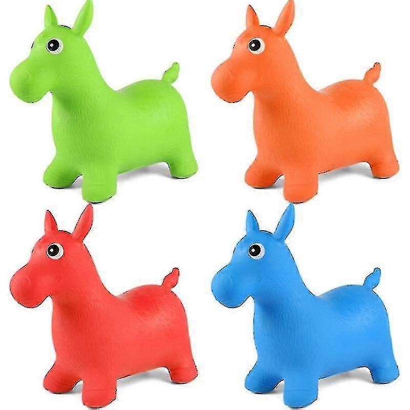 Kids Animal Bouncy Horse Hopper Inflatable Bouncer Jumping Horse Toy