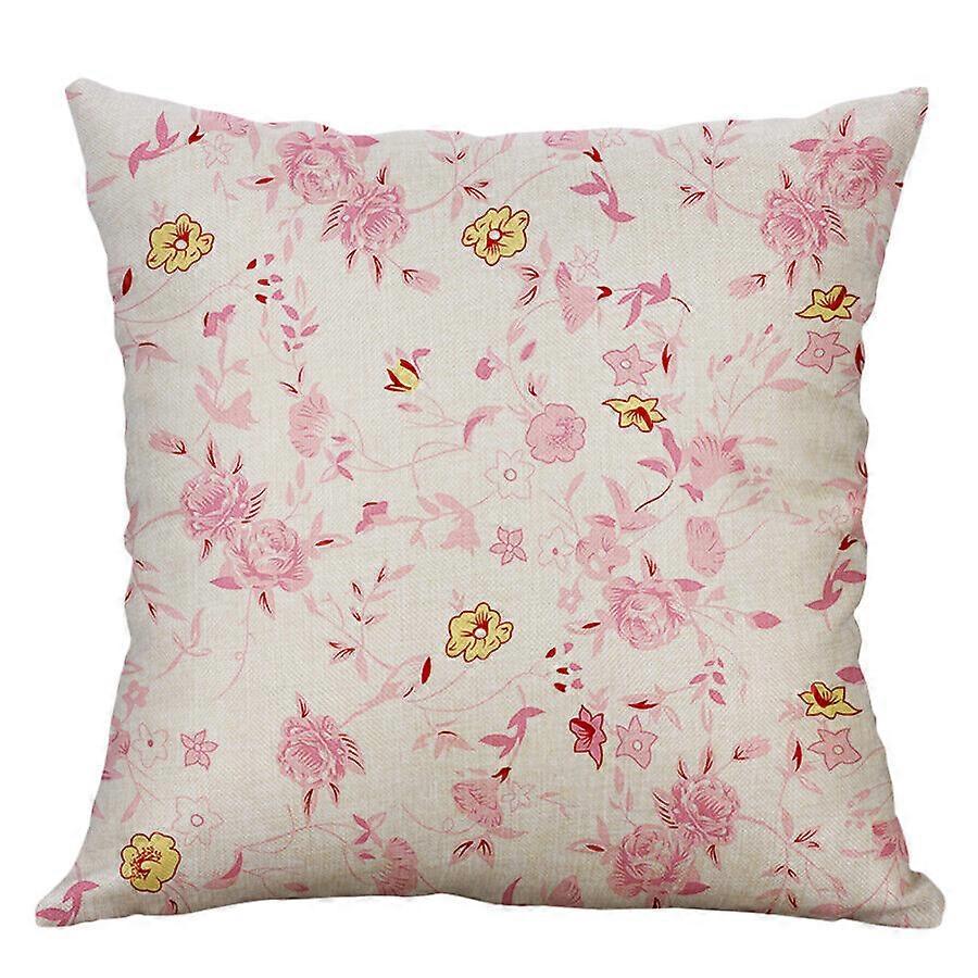 レトロな花柄の枕カバーコットンリネンソファウエストクッションカバー家の装飾デザイン697jpjcjh