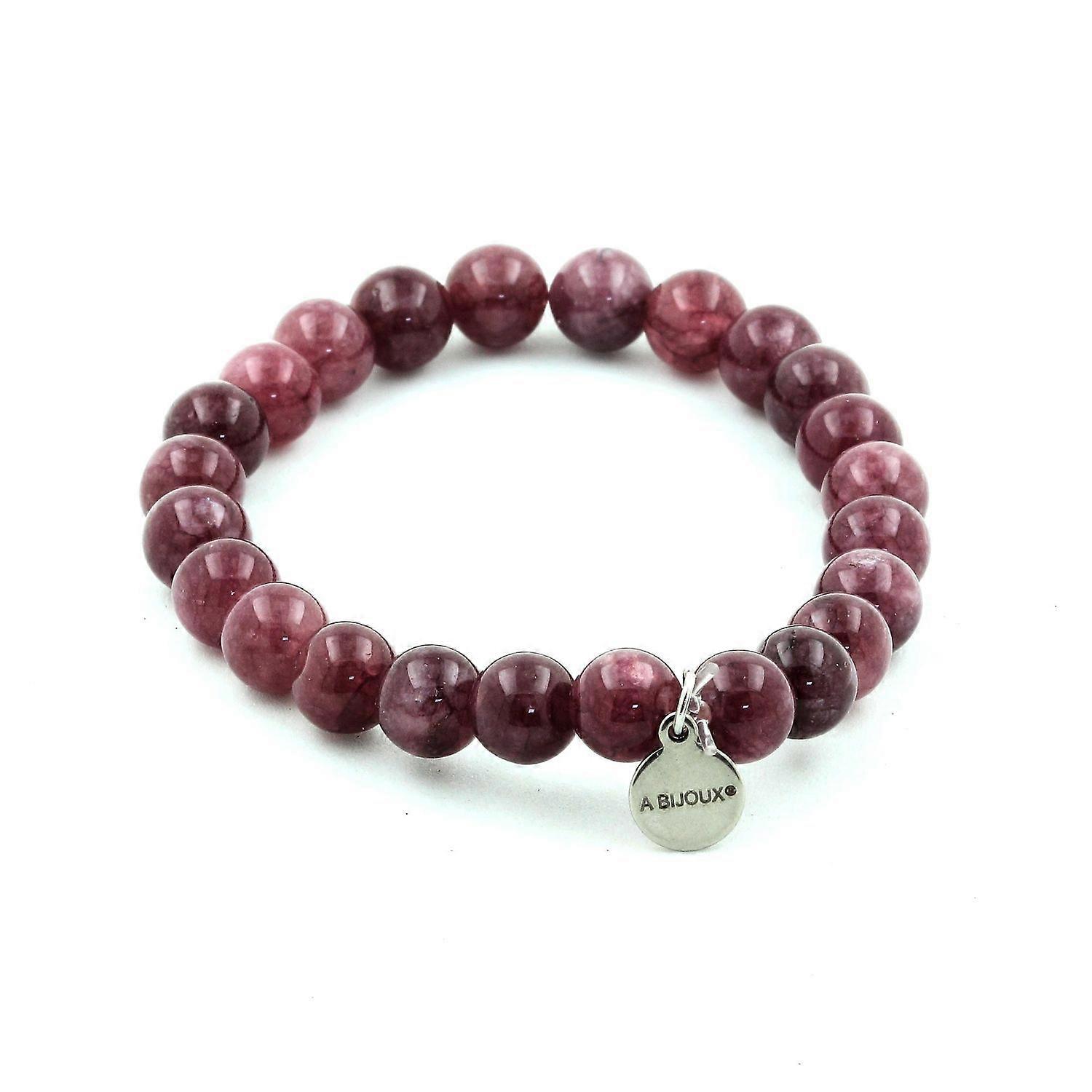 Lepidolite Beads Bracelet 8 mm