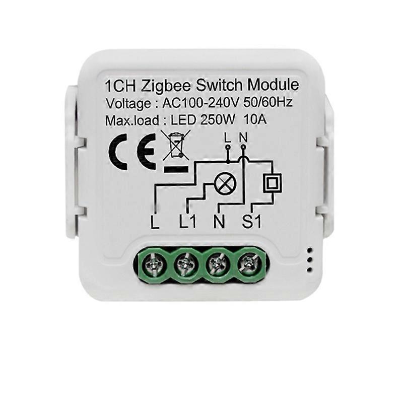 Tuya Zigbee Smart Switch Module Relay Smartlife Wireless Control Compatible Alexa Home Yandex Alice