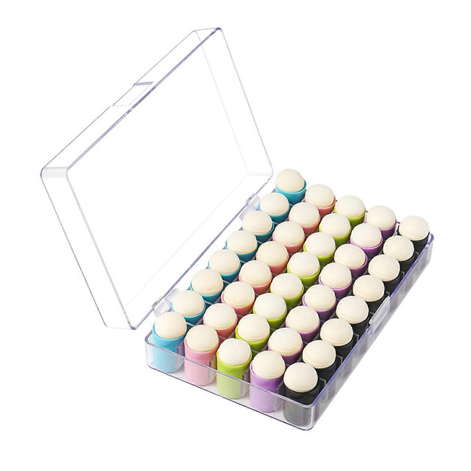 Finger Sponge Daubers Set with Storage Case or Painting Drawing Ink Card Making Commodities Crafts 40PCS