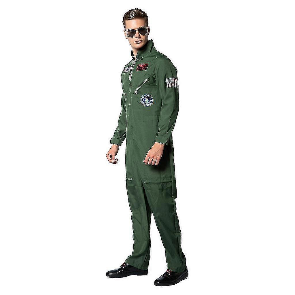 Yeni Bir Cadılar Bayramı Top Gun Pilot Üniforma Bar Parti Oyunları Grup Performans Sahne Takım Elbise