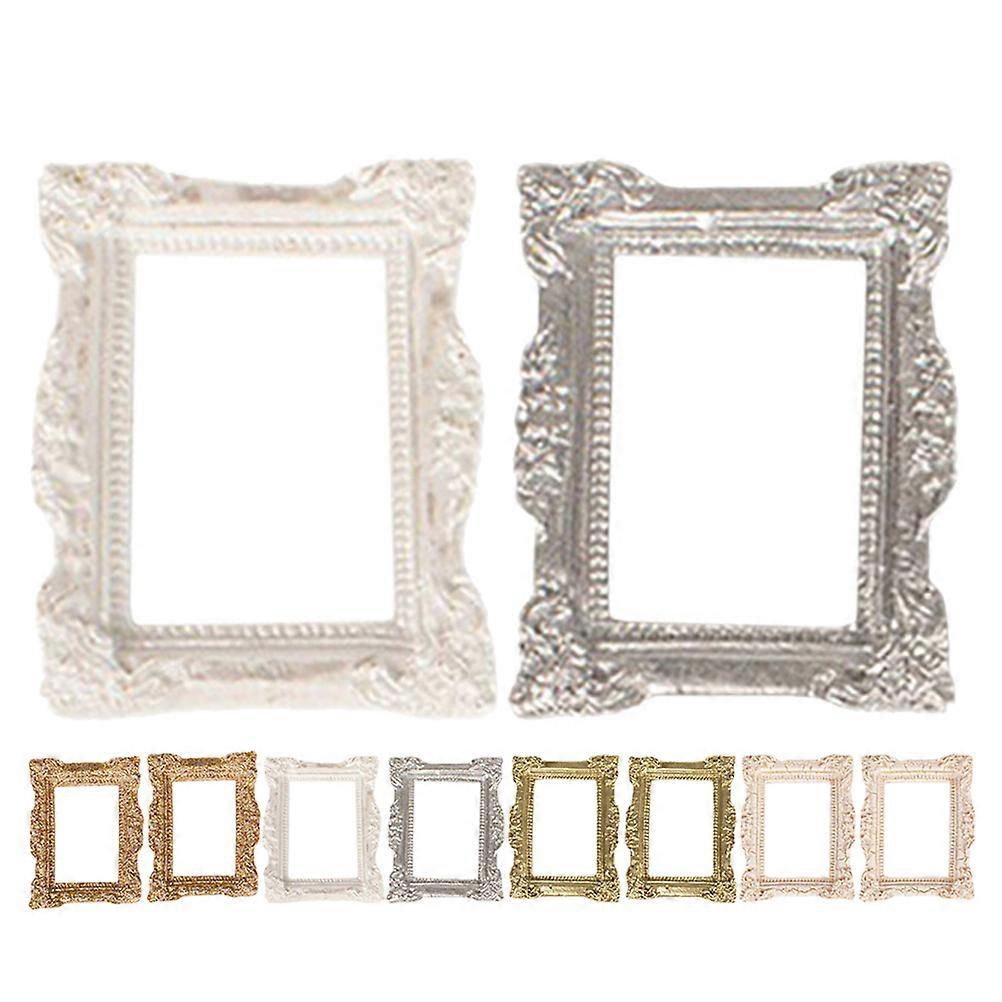 10pcs Miniature Picture Frames Antique Photography Frames Jewelry DIY Display Frames