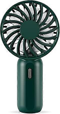 ZK-Mini Portable Fan With 3 Adjustable Speeds Rechargeable USB Portable Fan Green