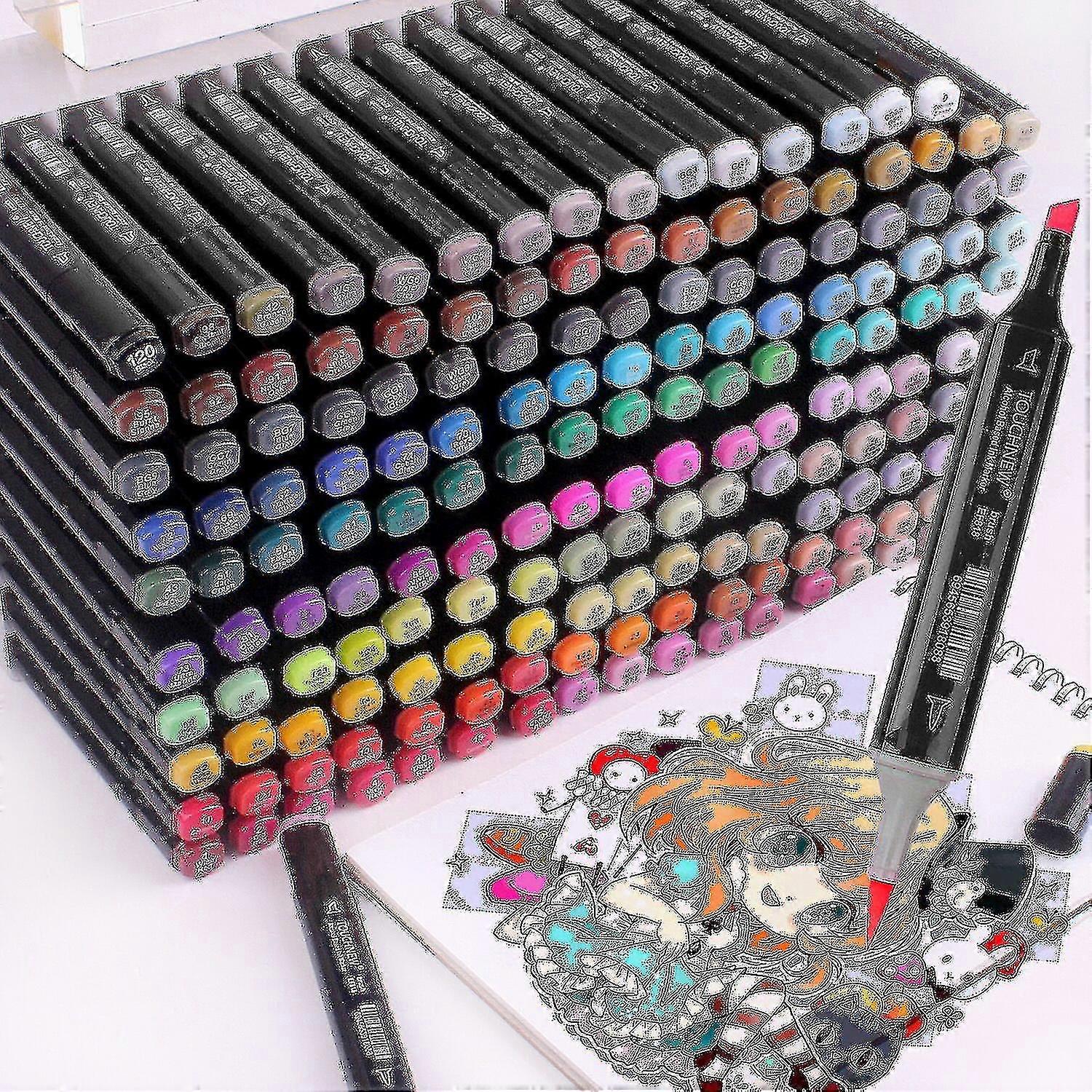 Tipsmarkører for penner med dobbel penselmarkør