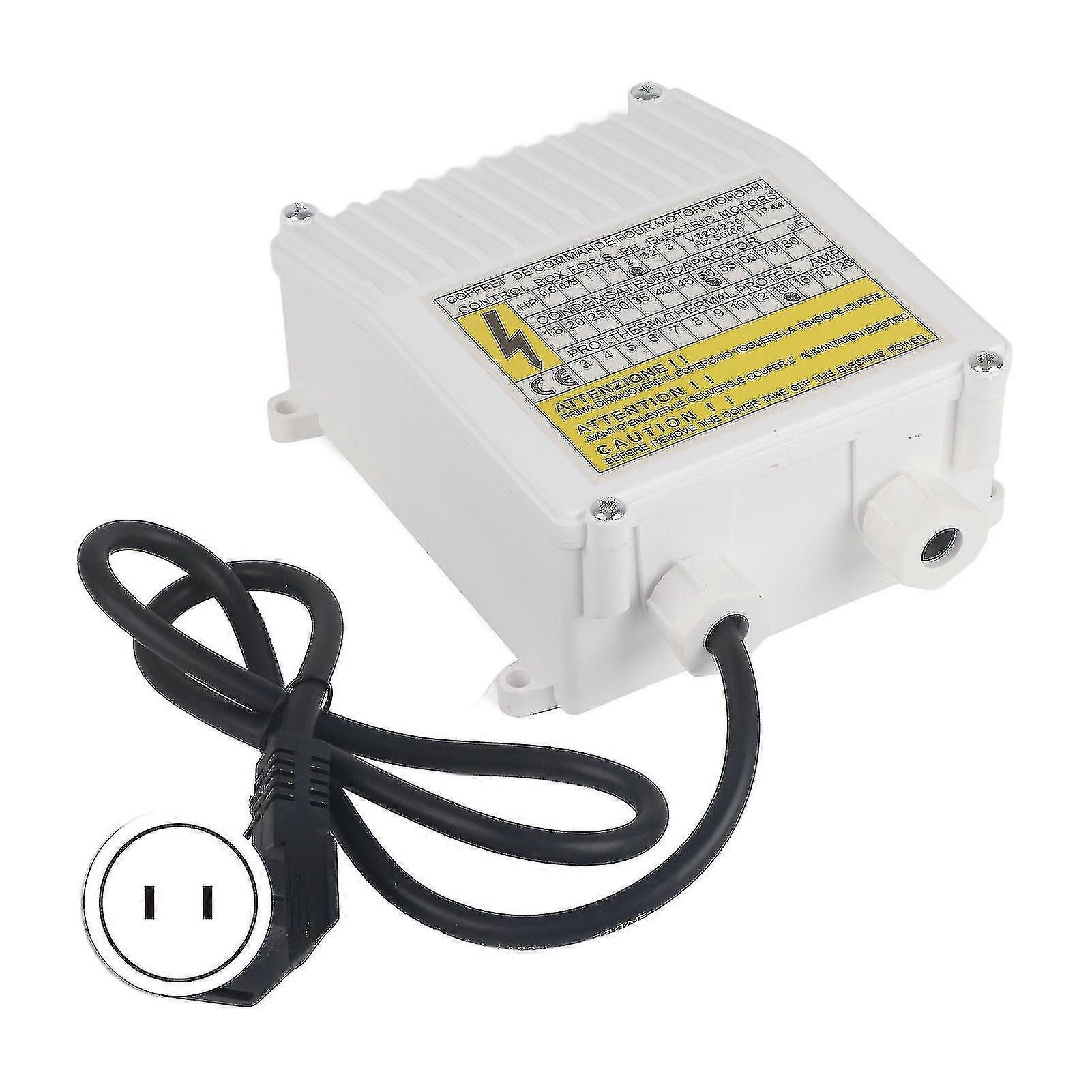 Pump Control Box Bulit In Thermal Protection Circuit Breaker Controller For Deep Well Submersible Household Suction Pumps