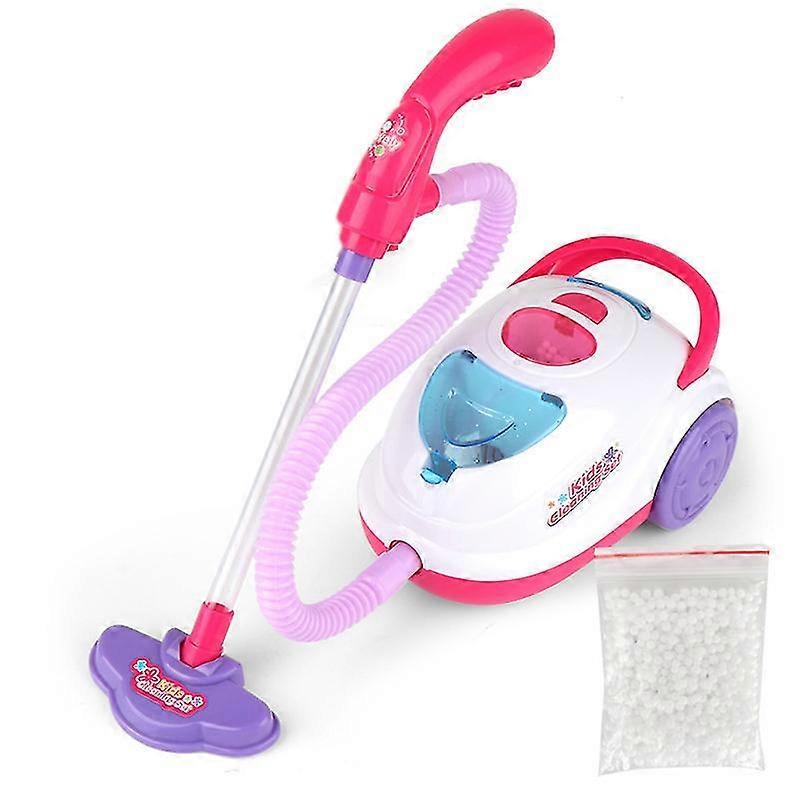 Pretend Play Toy Vacuum Toy For Kids Housekeeping Cleaning Trolley Play Set Mini Clean Up Cart 2