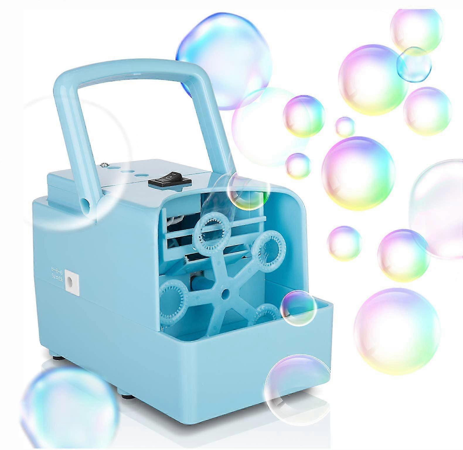 Portable Bubble Machine Powered By Usb/4 Aa Batteries For Party