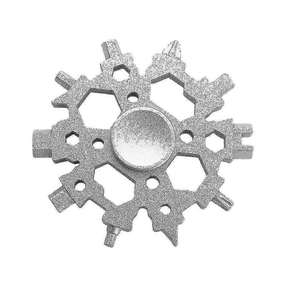 Compatible With22-in-1 Snowflake Multitool Carbon Steel Standard Wrench For Men A