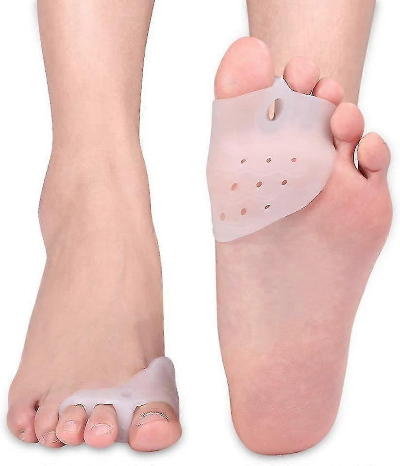 Toe Separator,3-hole Toe Separator Soft Gel Bunion Corrector Relieve Toe