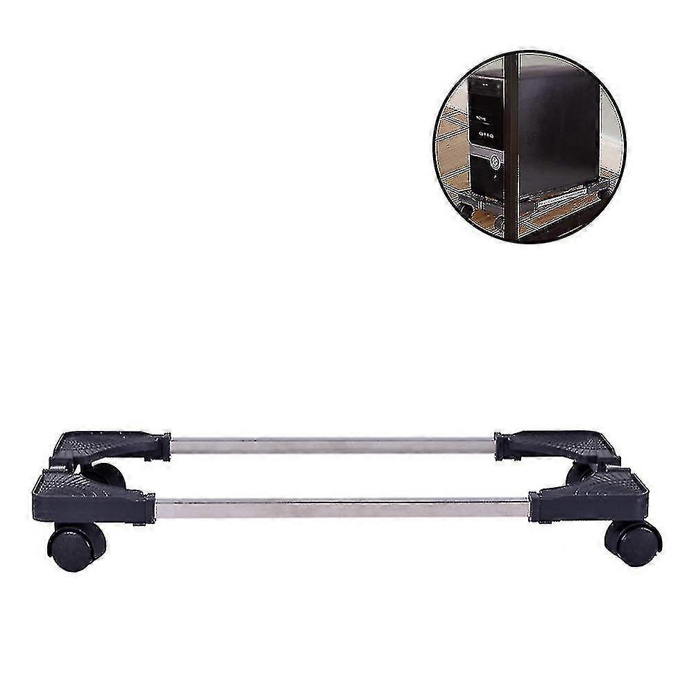 1 Pcs Mobile Cpu Stand Adjustable Computer Stand With 4 Caster Wheels