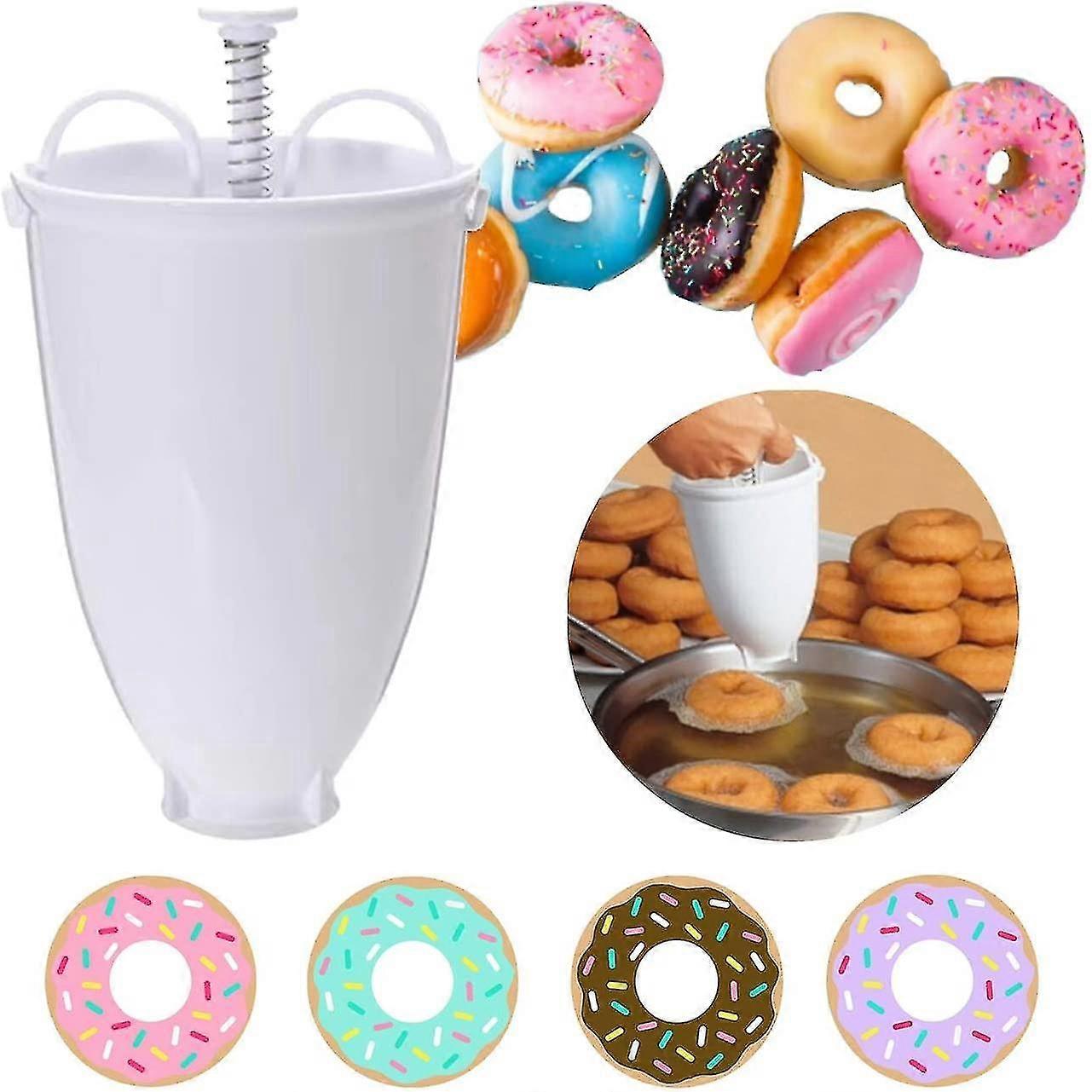 Donut Maker Machine Mold Plastic Donut Maker- Donut-depositor Diy Tool Kitchen Pastry Making Bake Ware