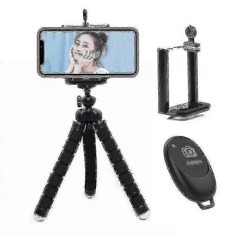 Phone Tripod,version Mini Cell Phone Tripod With Bluetooth Remote Controlblack