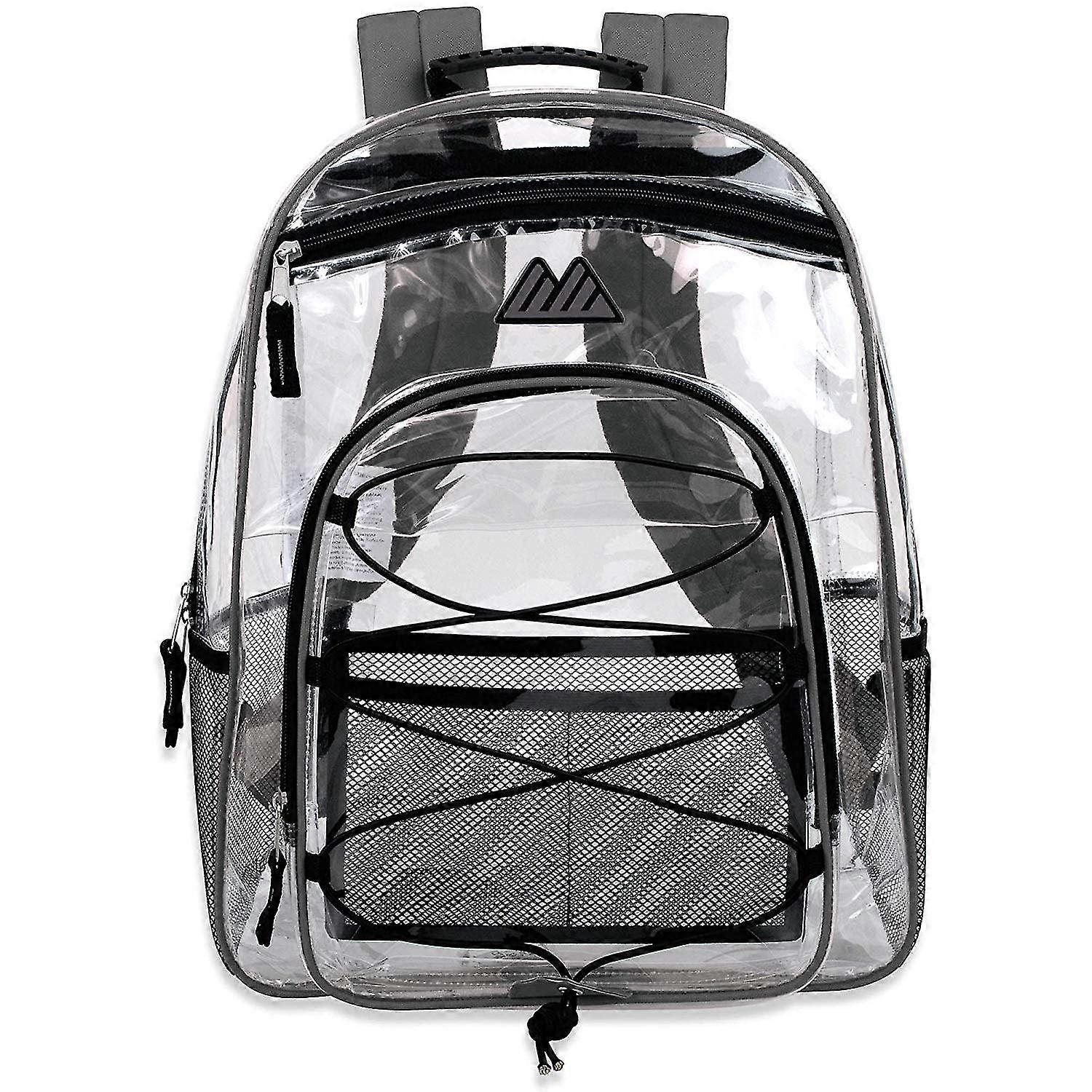 Clear Backpack - Transparent Pvc Freeze-proof See Through Bookbag