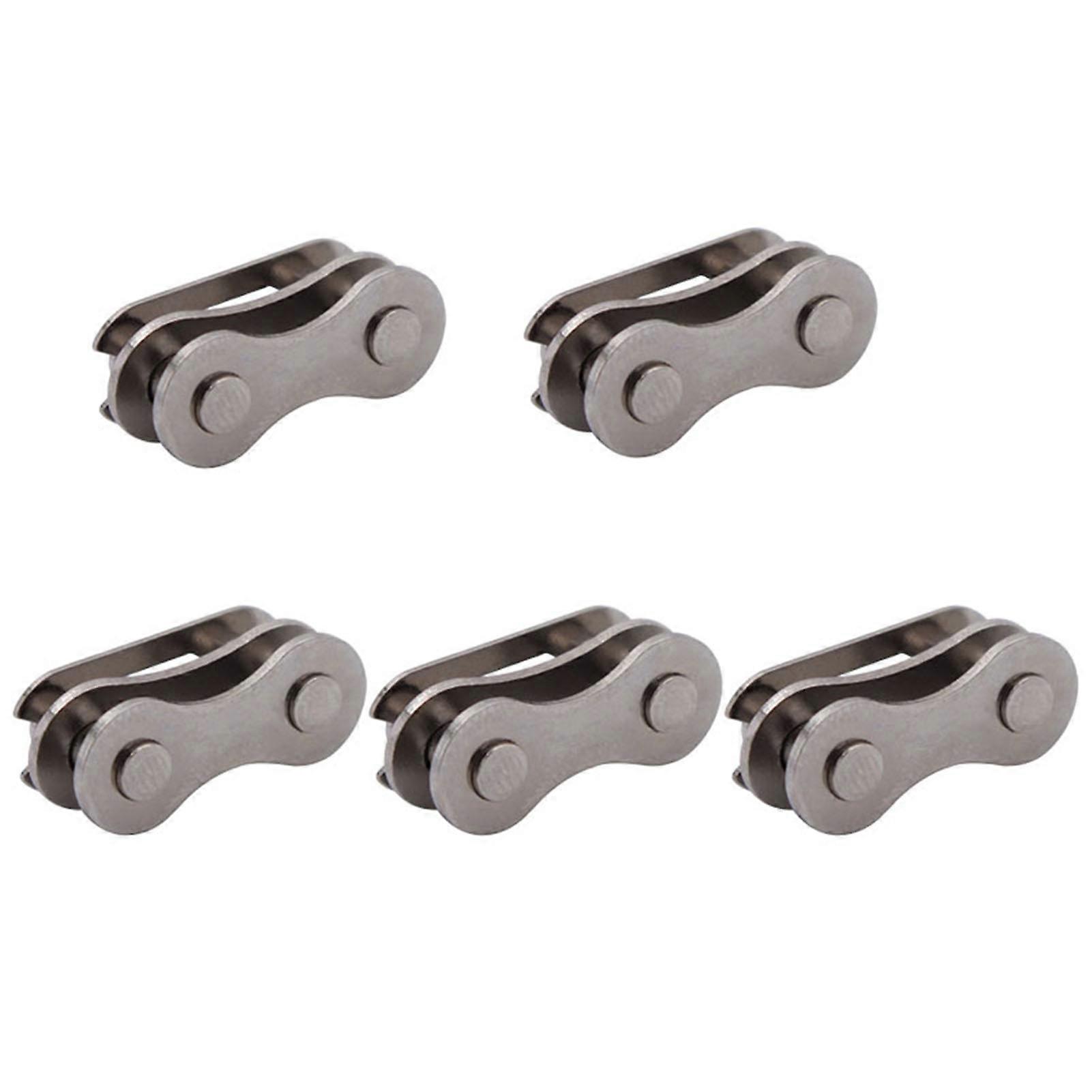 Kaesi 5 Pairs Single Speed Chain Buckles Anti Rust Reliable High Strength Chain Quick Release Buckles Cycling Parts