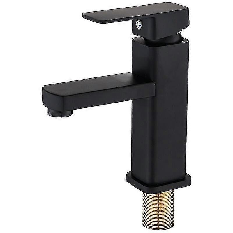 Matte Black Slim One-piece Basin Faucet, Single Lever Basin Faucet For Bathroom And Toilet, Basin Faucet, Basin Faucet