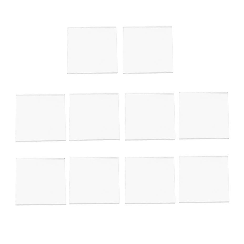 10pcs Acrylic Base Miniature Display Stand RPG Wargames Accessory Square