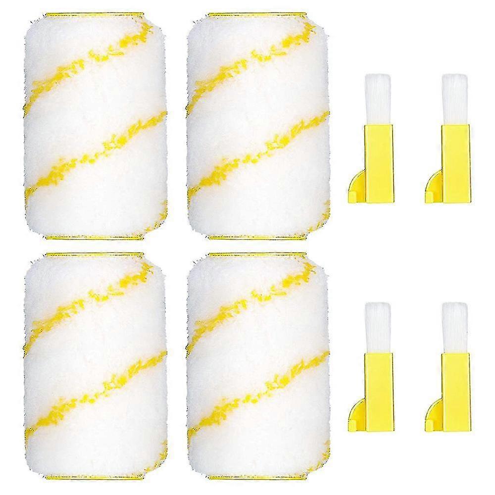 8pcs Paint Edger Roller Brush Refills Paint Edger Combo Kit