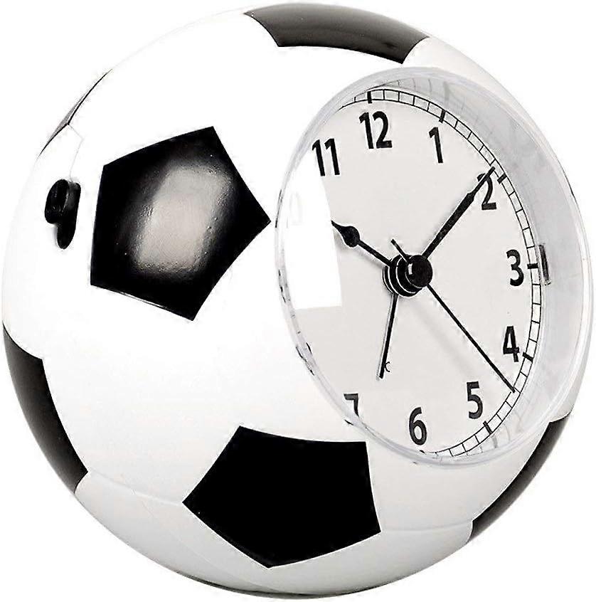(White) Creative Children's Alarm Clock Student Simple Football Clock