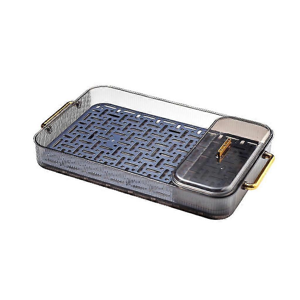 Drain Tray Double Layer Plastic Dish Drainer Kitchen Drain Shelf Sink Plate