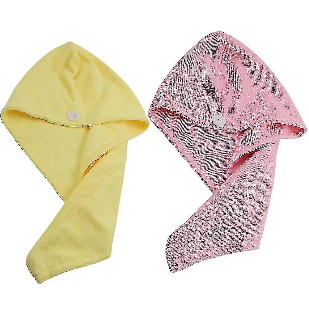2 Pack Microfibre Serviettes de séchage des cheveux