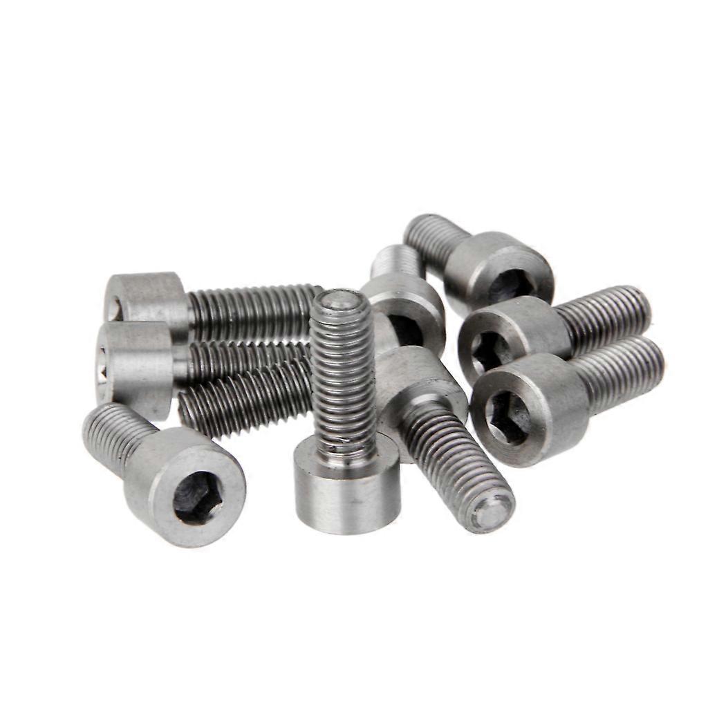 10pcs M8*20 Titanium Alloy Screws Hexagon Cap Head Socket Allen Key Bolt