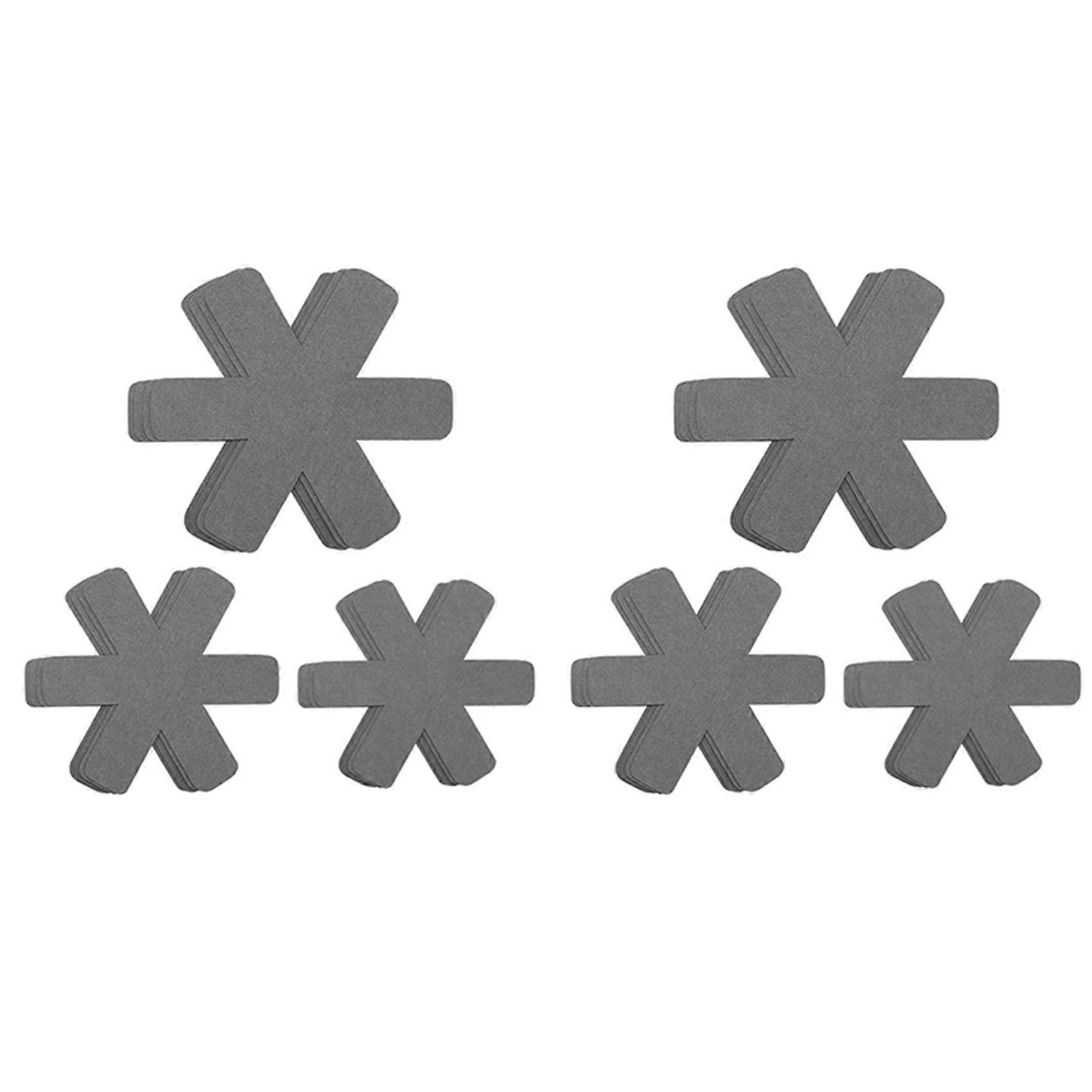 24Pcs 3 Different Sizes Pan Pot Protectors, Larger&Thicker Pan Pads for Protecting and Separating Y