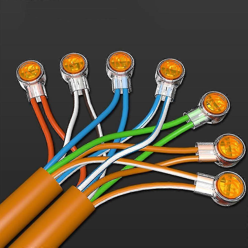 10/50pcs K1 K2 K3 Connector Crimp Connection Terminals Waterproof Wiring Rj45 Ethernet Cable Connector Telephone Wire Terminals
