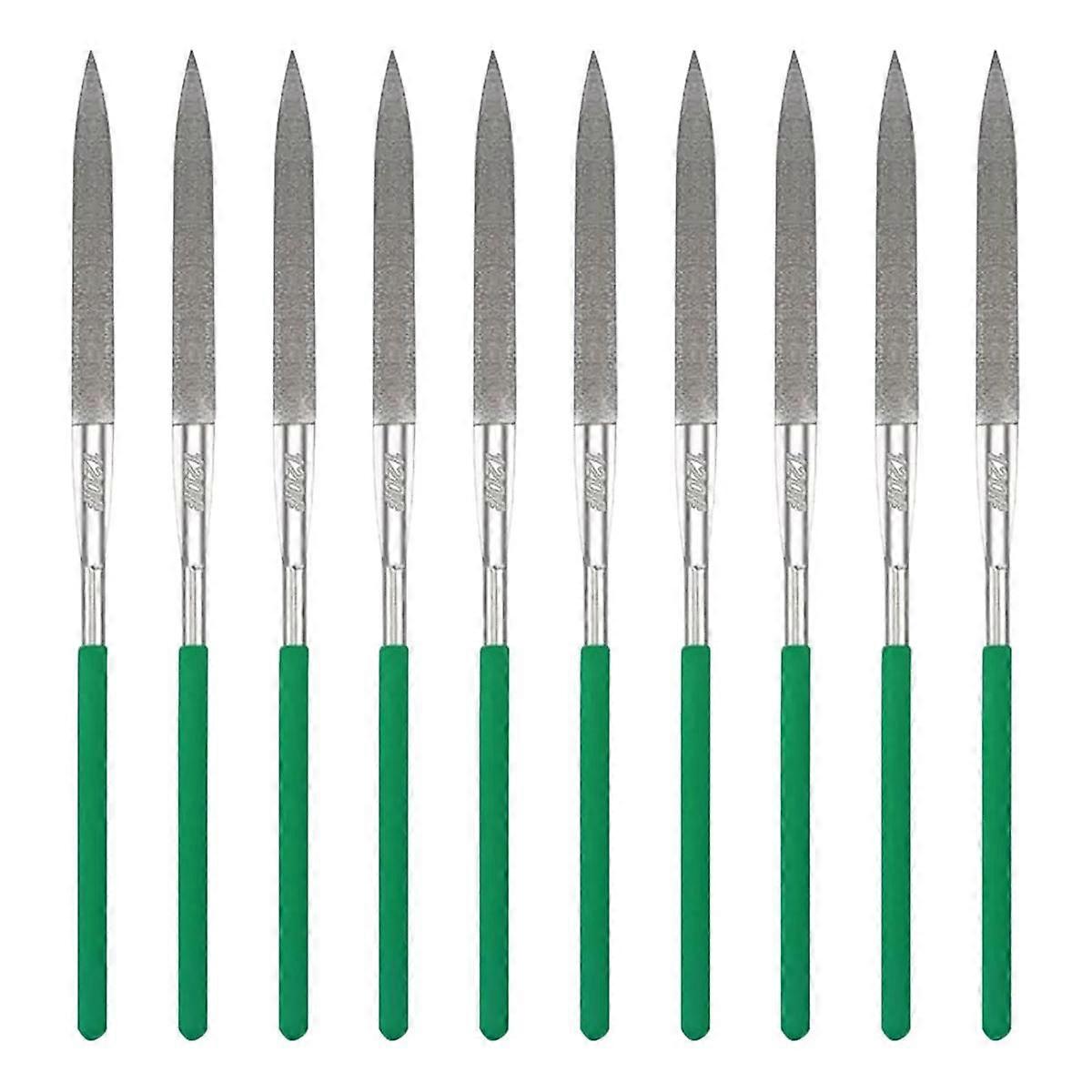 10-Piece Diamond File Set, Precision Needle File Set, Diamond Coated Files for Filing Metal, Cerami
