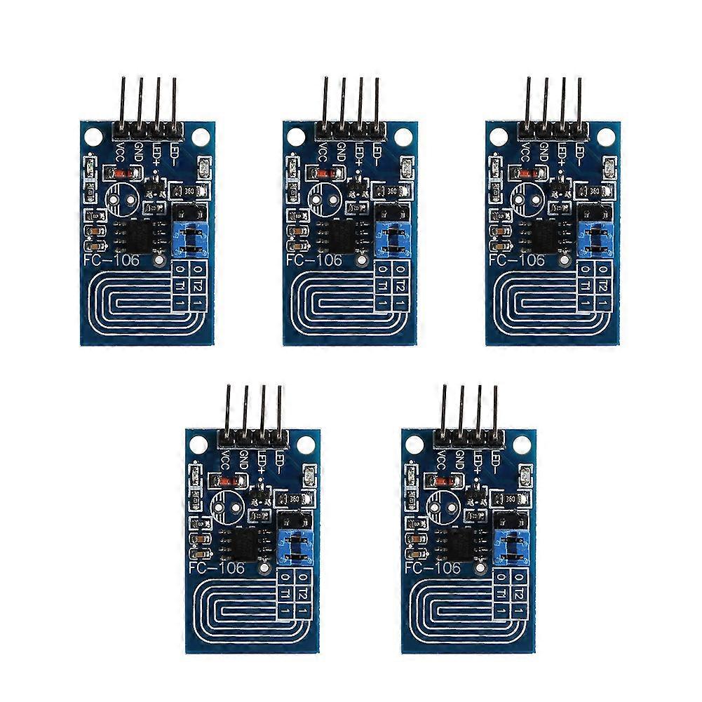 5pcs Capacitive Touch Dimmer Stepless Dimming PWM Control Panel LED Dimmer Switch Module