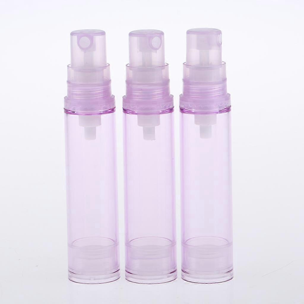 2x 10ml Empty Airless Vacuum Spray Bottles Plastic Lotion Perfume Containers 3x