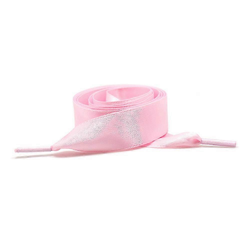 Elastic Elastic Shoelaces Silk Ribbon Pinkycolor Wide Satin Silk Ribbon Shoelace