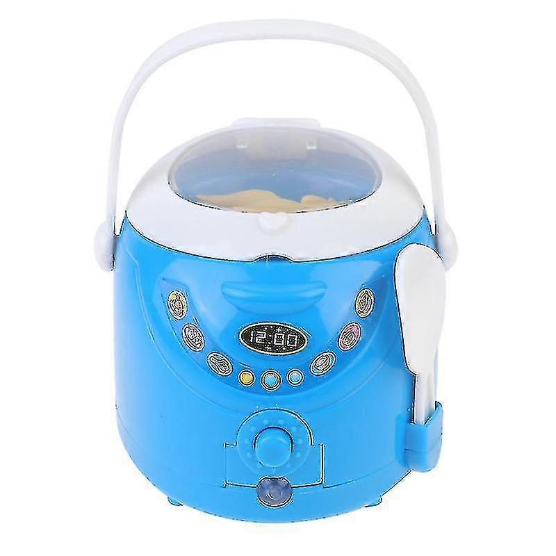 Zの子供たちはおもちゃの子供の教育プレイセットおもちゃの模擬家電のふりをする(バッテリーなしの青い炊飯器)