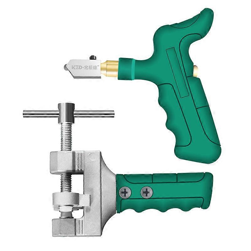 Glass tile cutter with quick opening tile separator for professional cutting tools