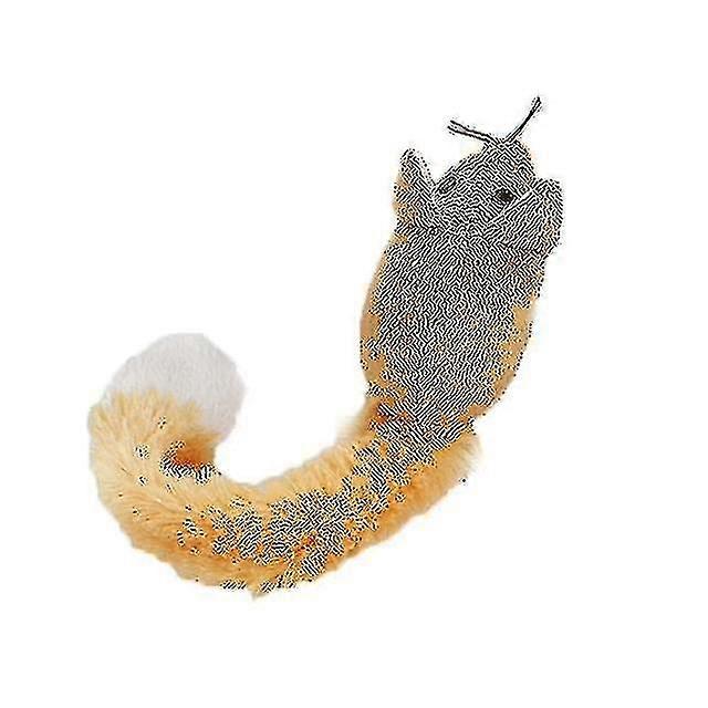 Animal Toy Pet Plush Chew Toy With Catnip Cat Clean Teeth Training Tool, Size:30cm(coffee)