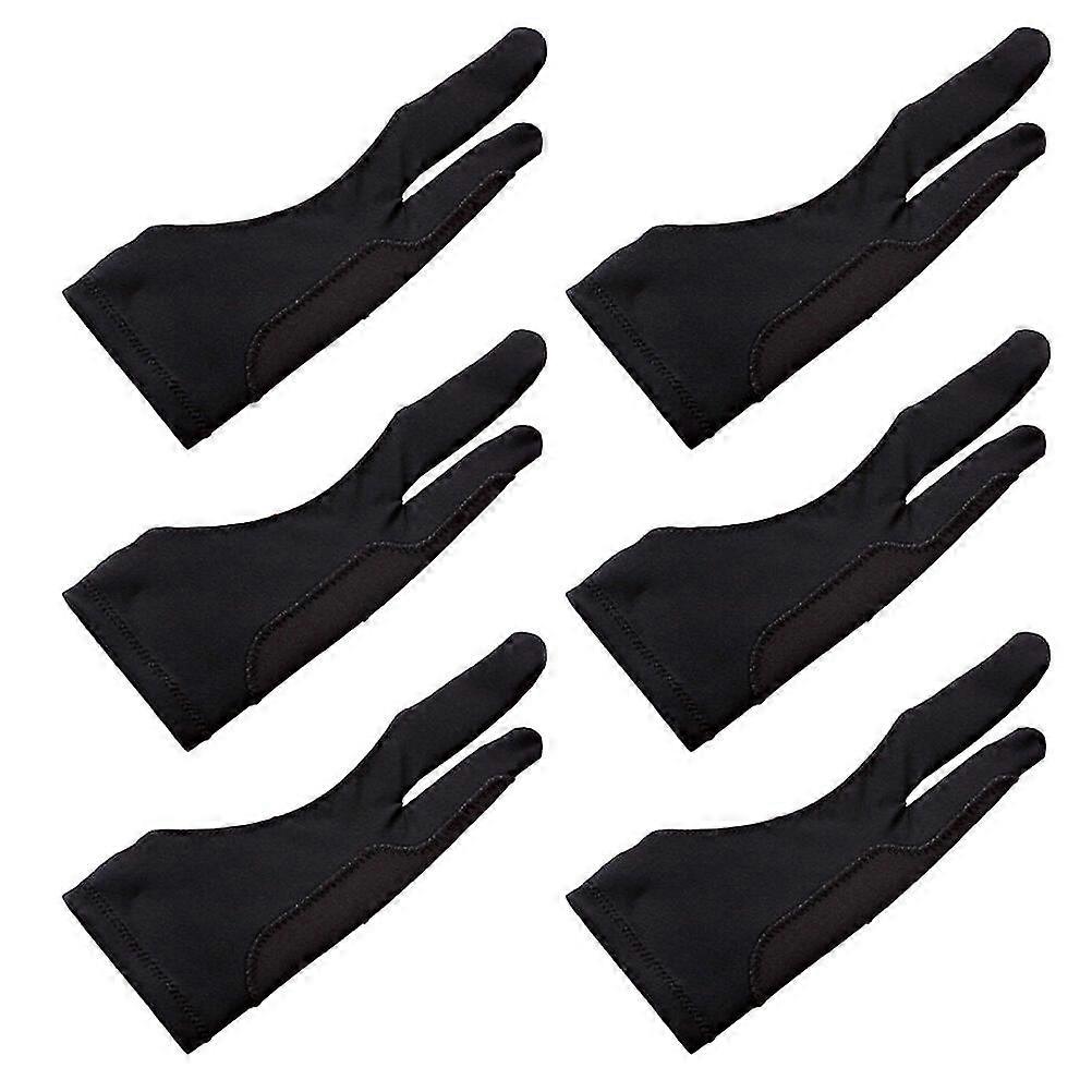 6 stk nettbrett hanskepenn skjerm hanske tofingerhansker nettbrett tegnehansker kunst hanske