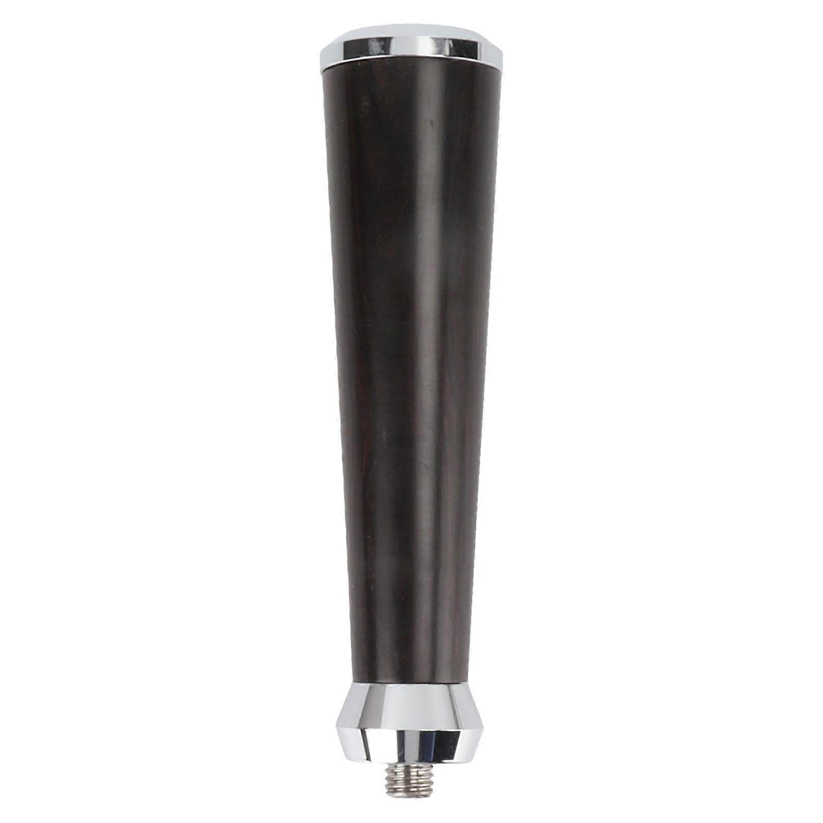 Coffee Machine Handle Replacement M10 Thread Steel Bottom Wooden Filter Handle with Buckle