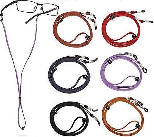 6 Pcs Glasses Cords Men's Glasses Cord Women's Glasses String Glasses Strap Eyeglasses Strap Eyeglasses Chain Glasses Cord Adjustable Glasses Cord Uni