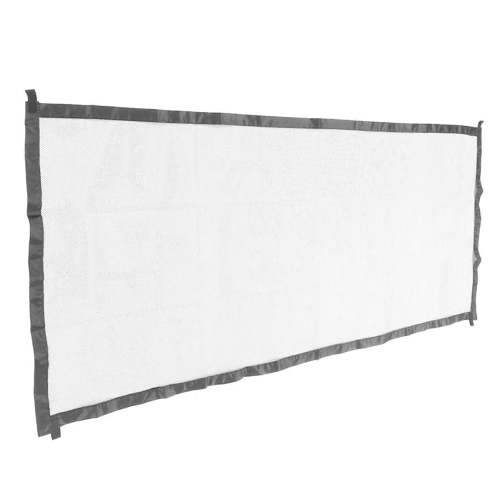 Expandable Dog Mesh Gate Folding Safe Enclosure Baby Gate with Hooks compatible Doorways Stairways