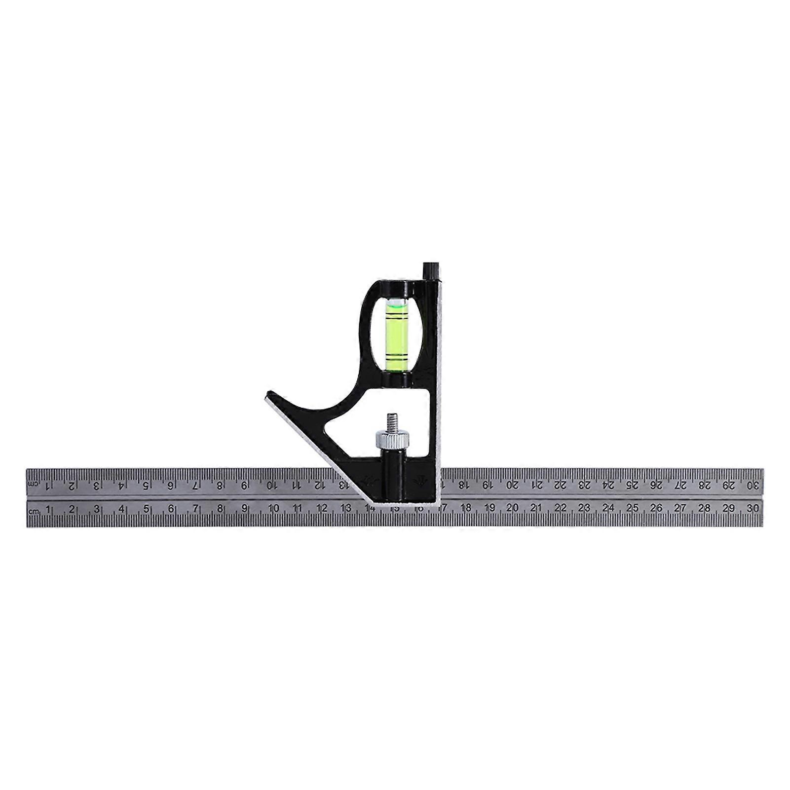 300mm 12" - Adjustable Engineers Combination Square Set Kit Right Angle Ruler GD