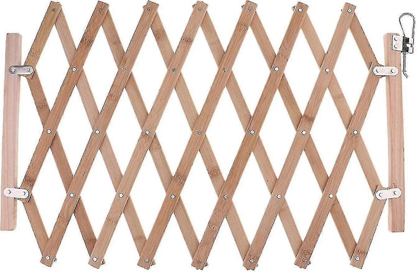 Yhsqv- بوابة درج القابلة للطي الخشبية للداخلية ، بوابة المتأرجح ، بوابة أمان الأليفة القابلة للطي حاجز حاجز باب السور لقط الصغير ، 41x100 سم