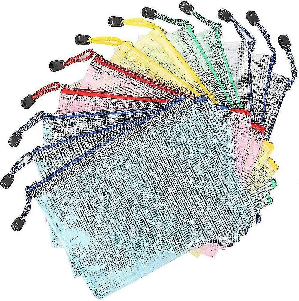 A5 Zip Document Pouch 12 Pcs Folder Package Wallet Document Pouch Folder Bag