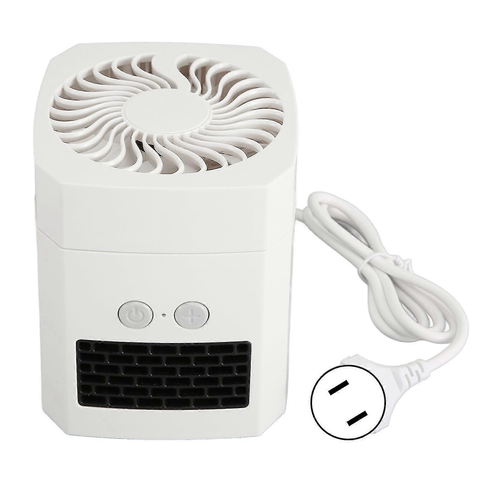 2 in 1 Silent Electric Heater Fan for Indoor Home Office Desk - 3 Modes, Small Space Heater Cooler Fan, 110220V US Plug