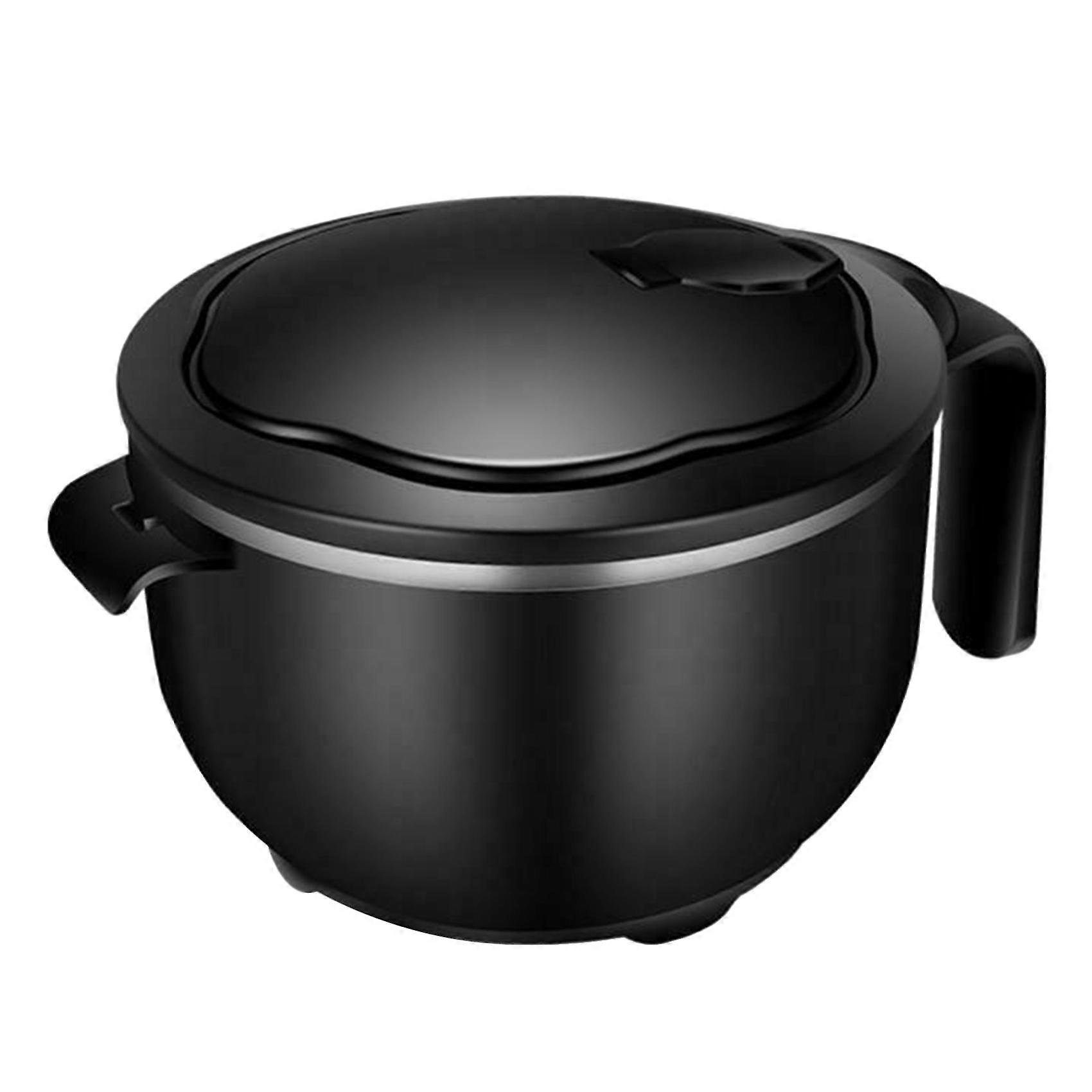 Round Instant Noodle Bowl With Lid And Handles Stainless Steel Bowl Capacity Kitchen Noodle Bowl Bl