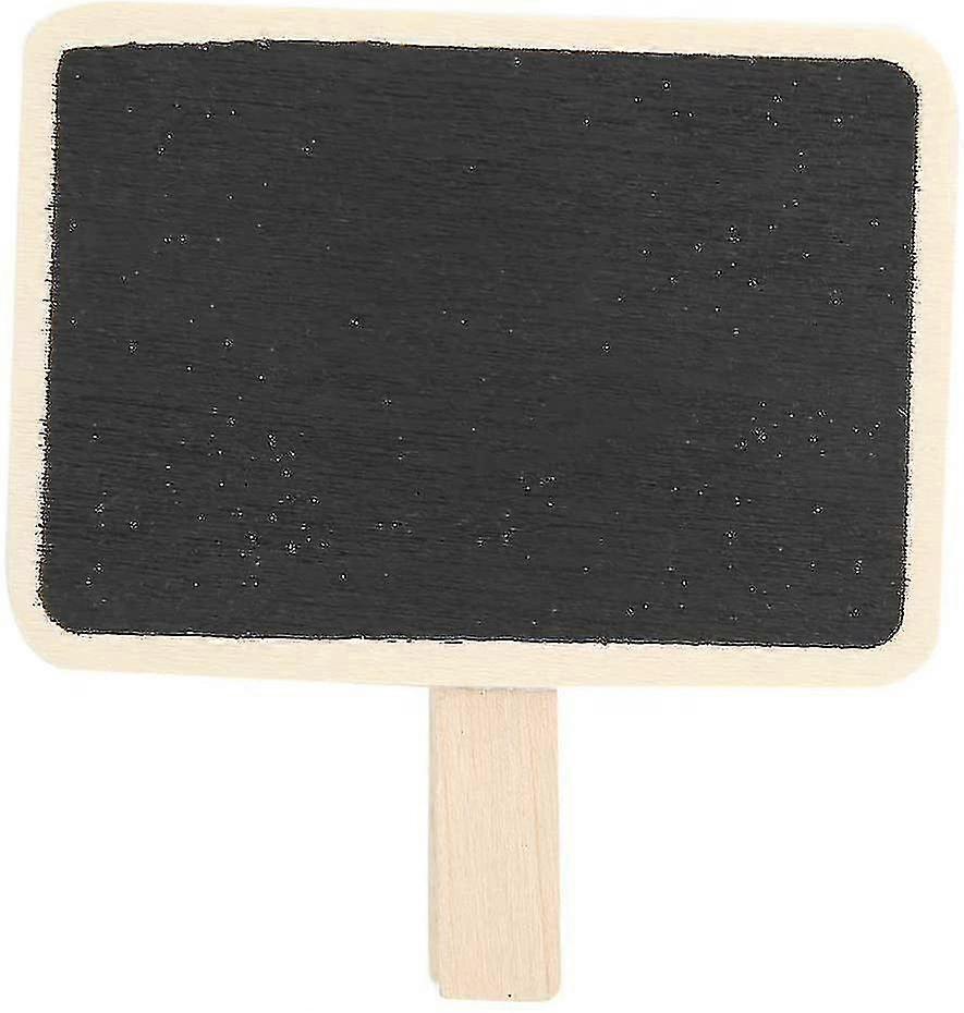 50pcsミニ黒板は、植物マーキングホームオフィスメッセージのためのラベルクリップに署名します-