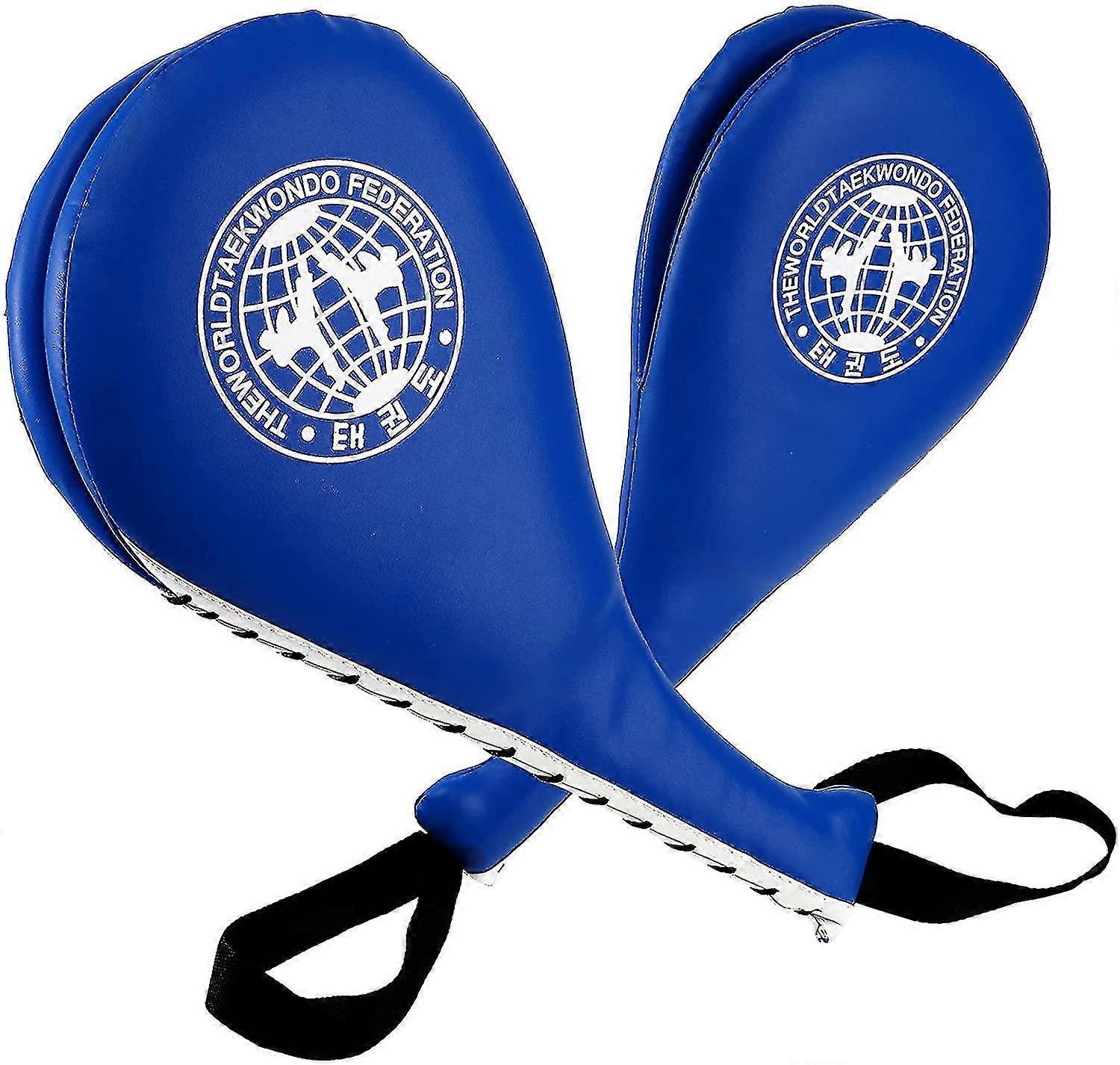 2 Pack Taekwondo Kick Pads, Durable Striking Pad Target Tkd Karate Martial Arts Strike Targets Kickboxing Training, Blue