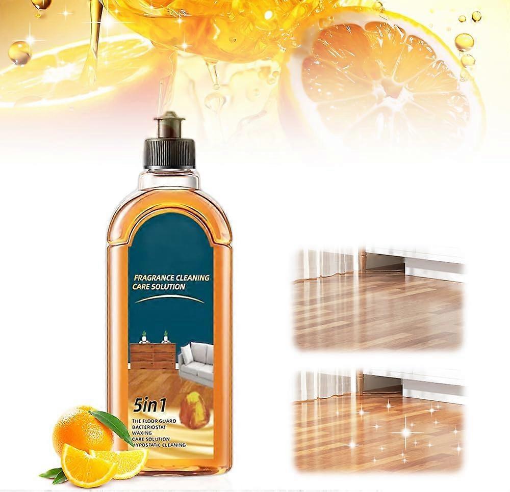 Nettoyant pour sols à double action, Nettoyant pour sols en bois franc Solution de nettoyage de sols ménagers sans résidus pour sols en bois