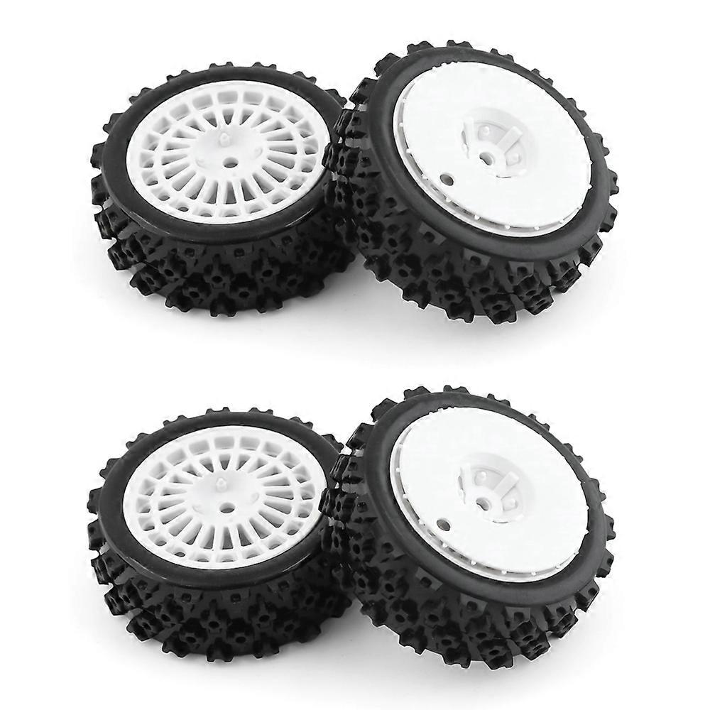 4Pcs Rubber Tire Tyre for XV01 TA06 TT01 TT01E TT02 TT02B PTG-2 1/10 RC Car Upgrades Parts Accessor